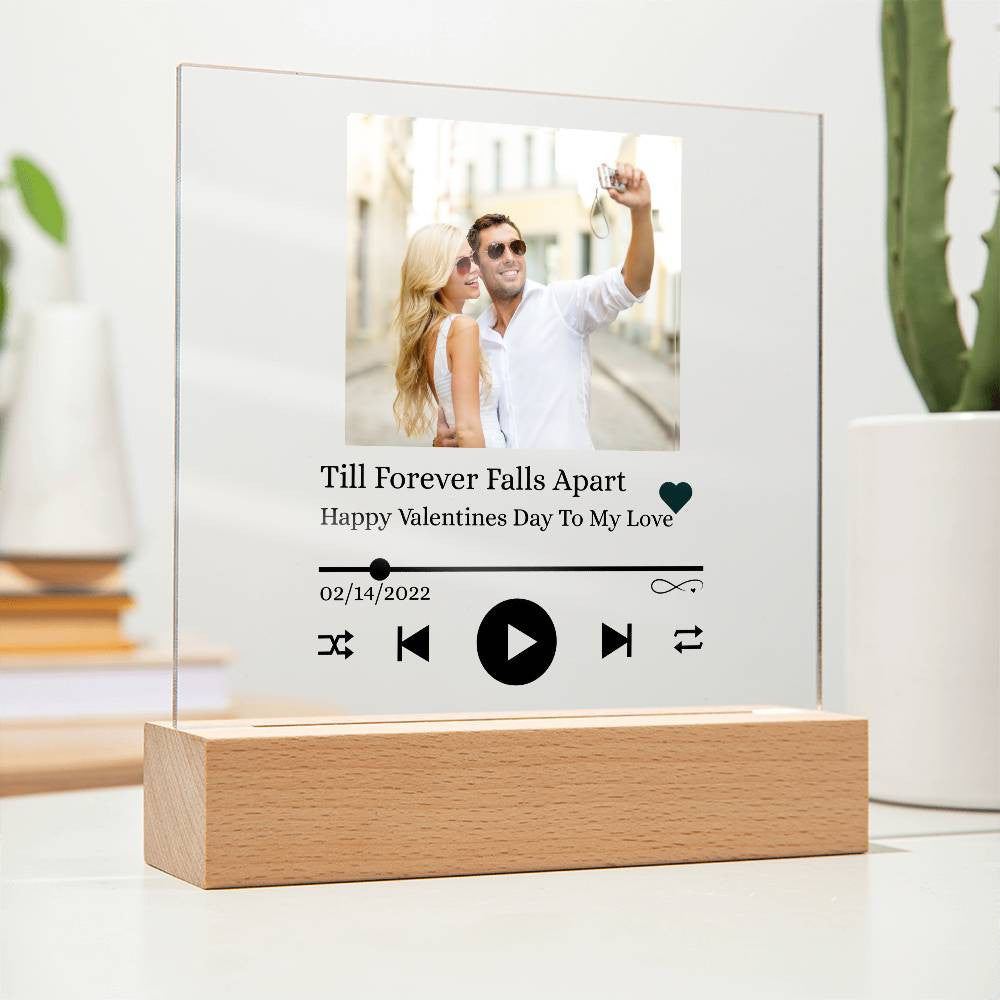 Personalized Photo and Song Acrylic Plaque