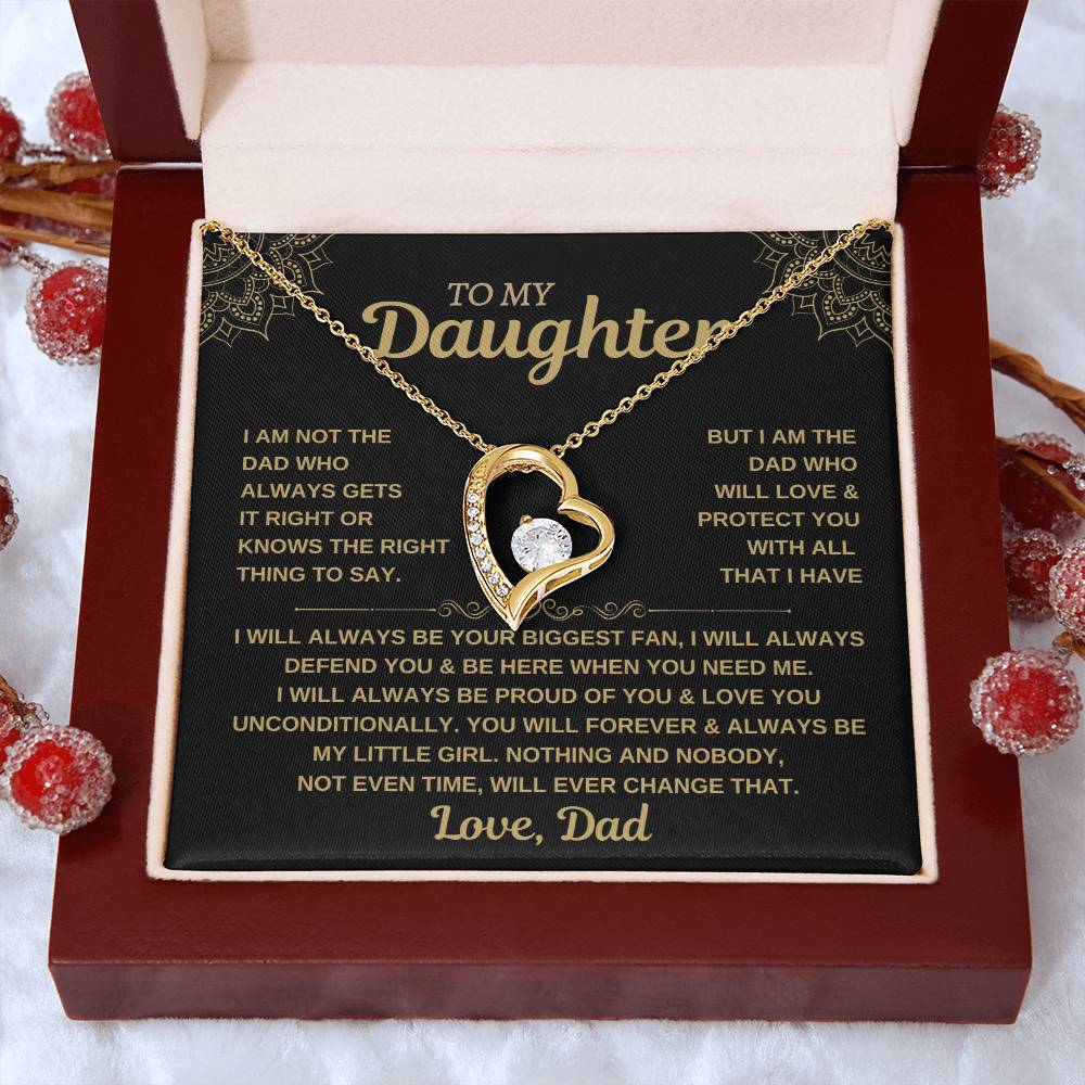 To My Daughter - Forever Love Necklace