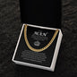 To My Man, Cuban Link Chain, Gift for Husband