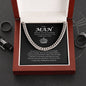 To My Man, Cuban Link Chain, Gift for Husband