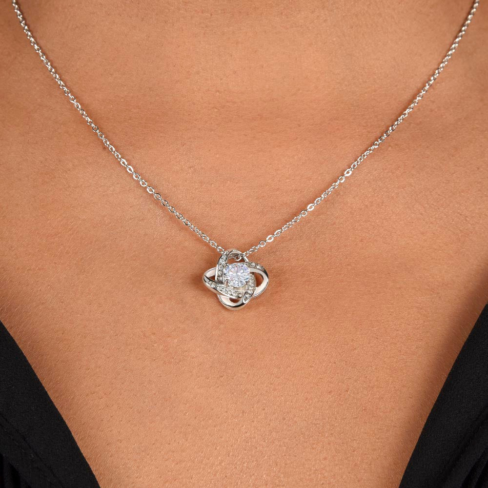 To My Mom - Love Your Son - Love Knot Necklace