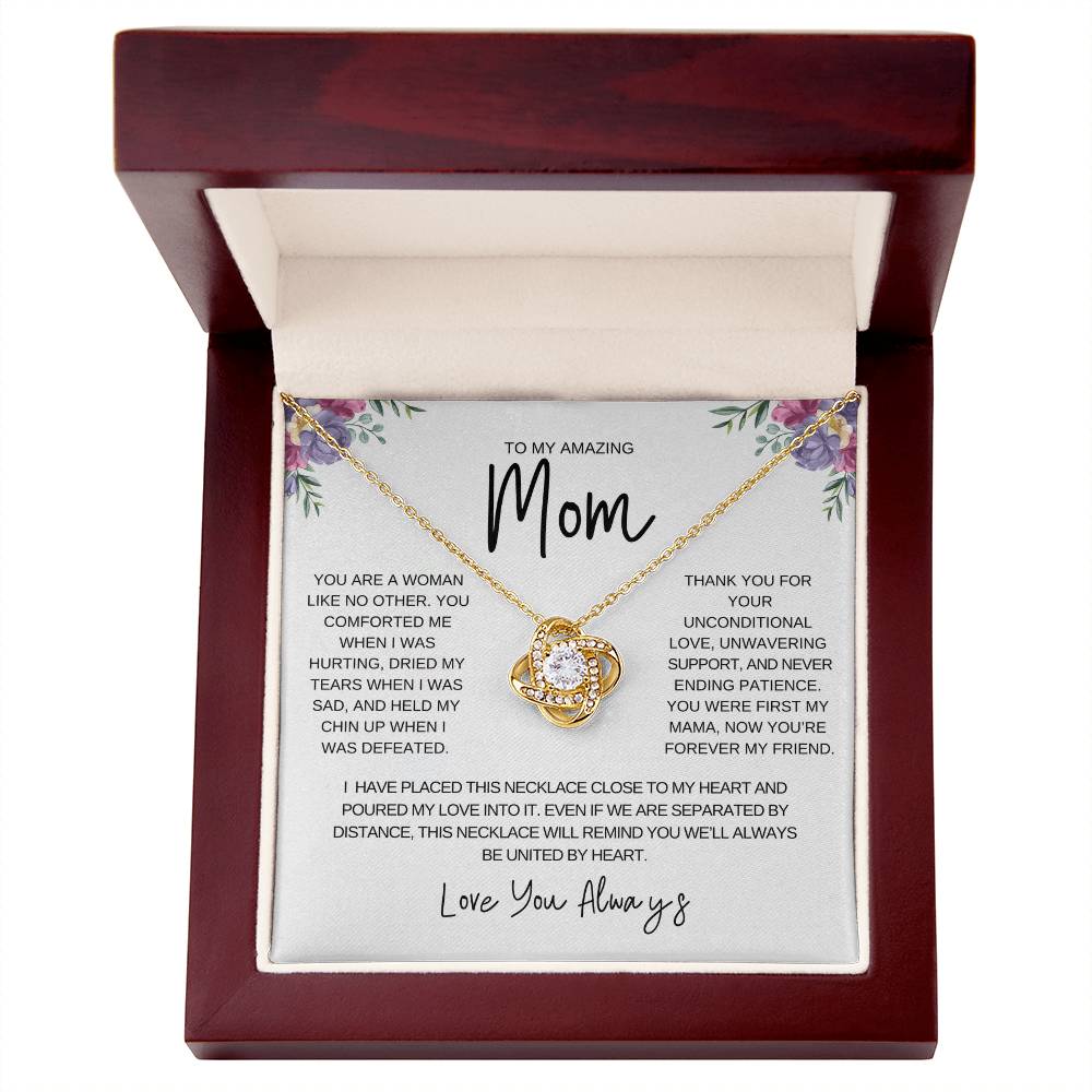 To My Amazing Mom - Love Knot Necklace