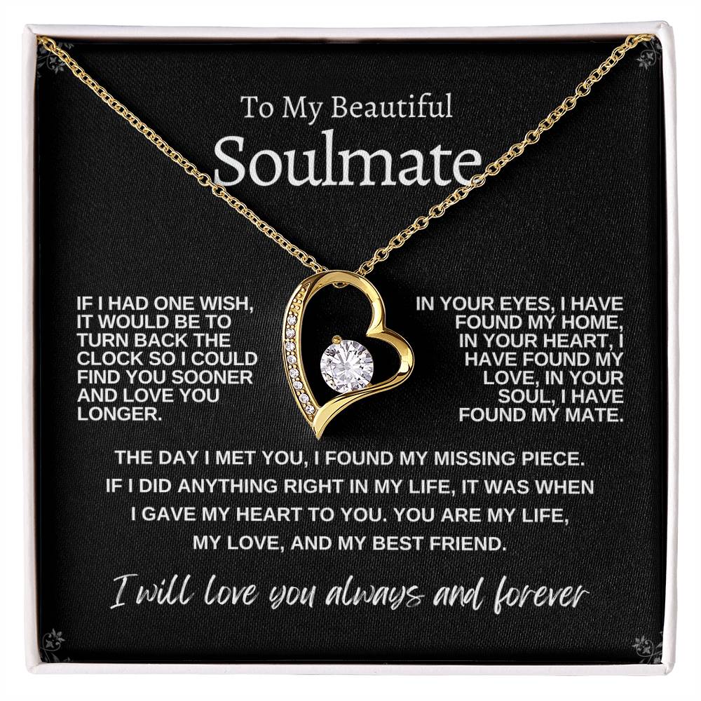 To My Beautiful Soulmate - Forever Love Neclace
