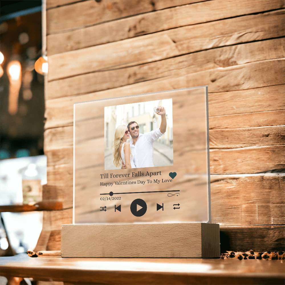 Personalized Photo and Song Acrylic Plaque