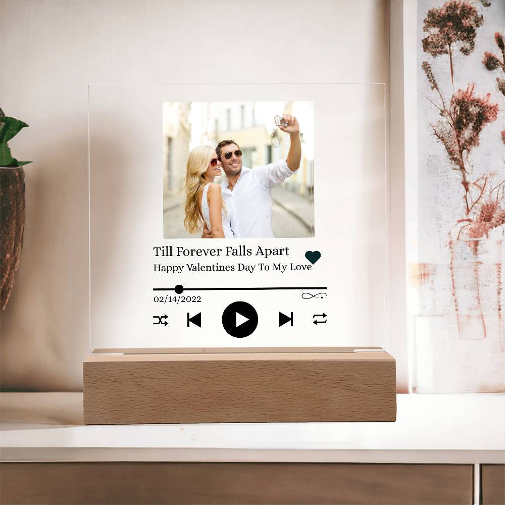 Personalized Photo and Song Acrylic Plaque