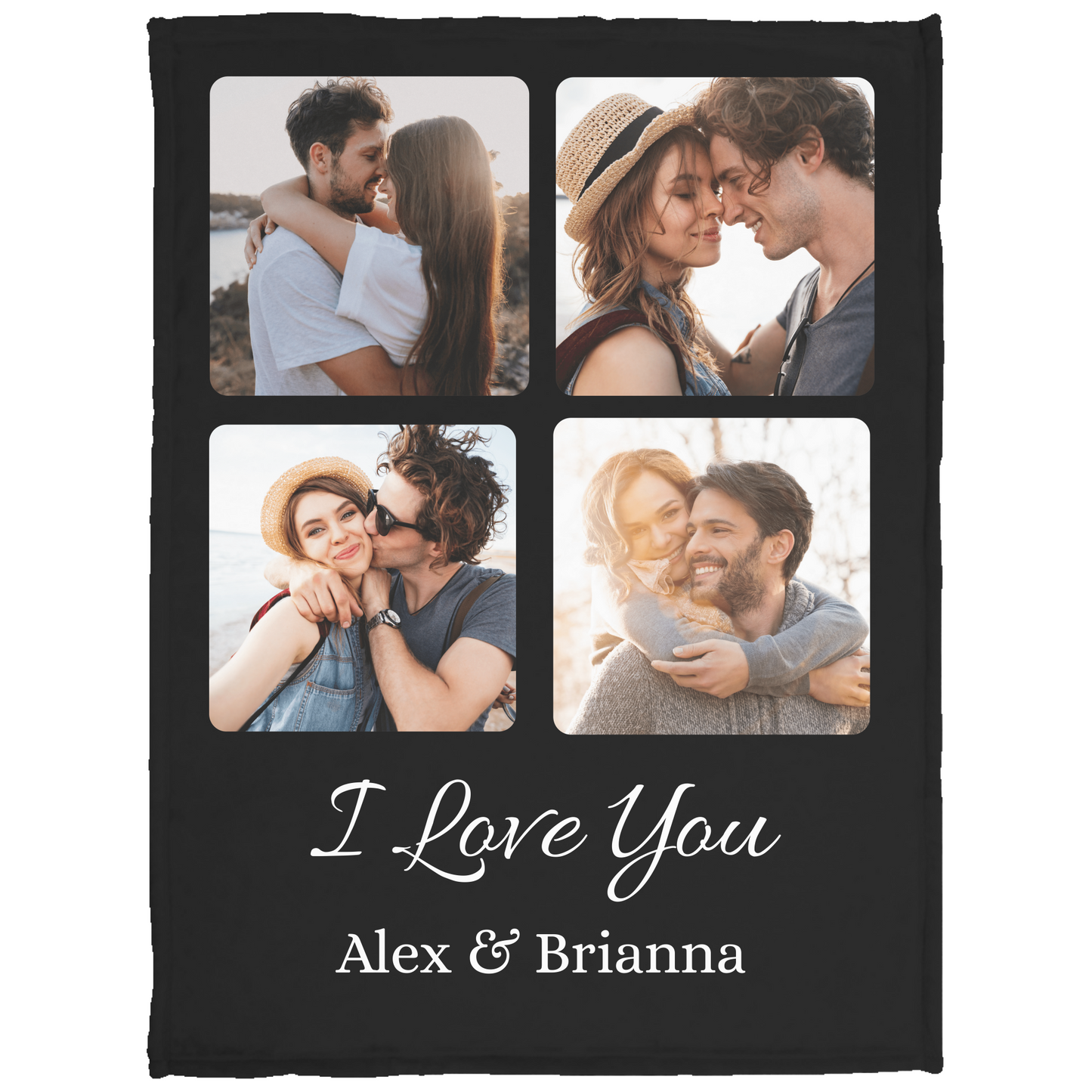 Personalized Couple Photo Blanket