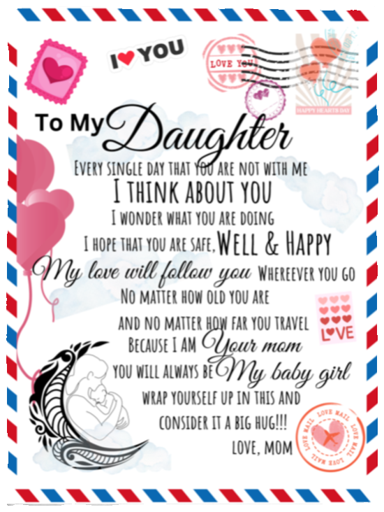 DAUGHTER BLANKET - DAUGHTER GIFT