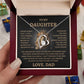 To My Daughter - Love Dad - Forever Love Necklace