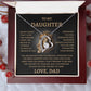 To My Daughter - Love Dad - Forever Love Necklace