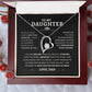 To My Daughter - Love, Dad - Forever Love Necklace