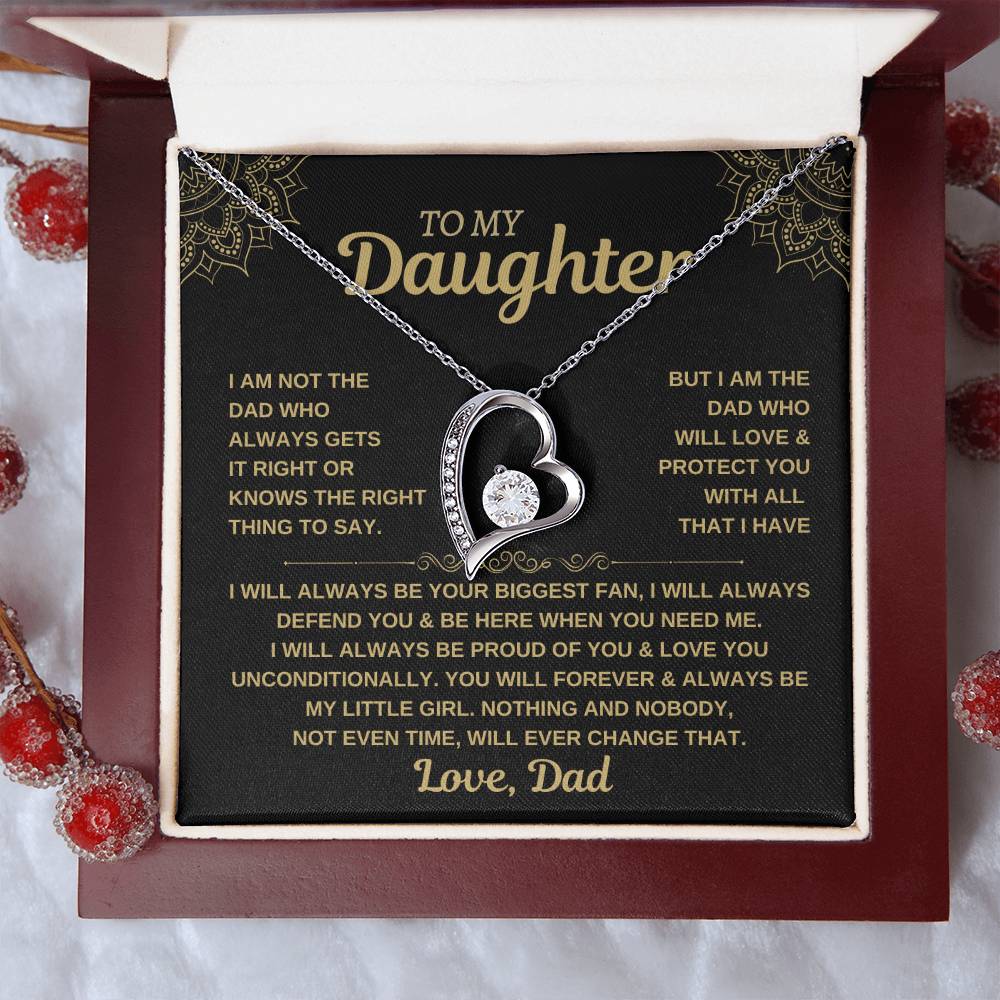 To My Daughter - Forever Love Necklace