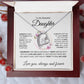 To My Beautiful Daughter, Forever Love Necklace