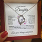 To My Beautiful Daughter, Forever Love Necklace