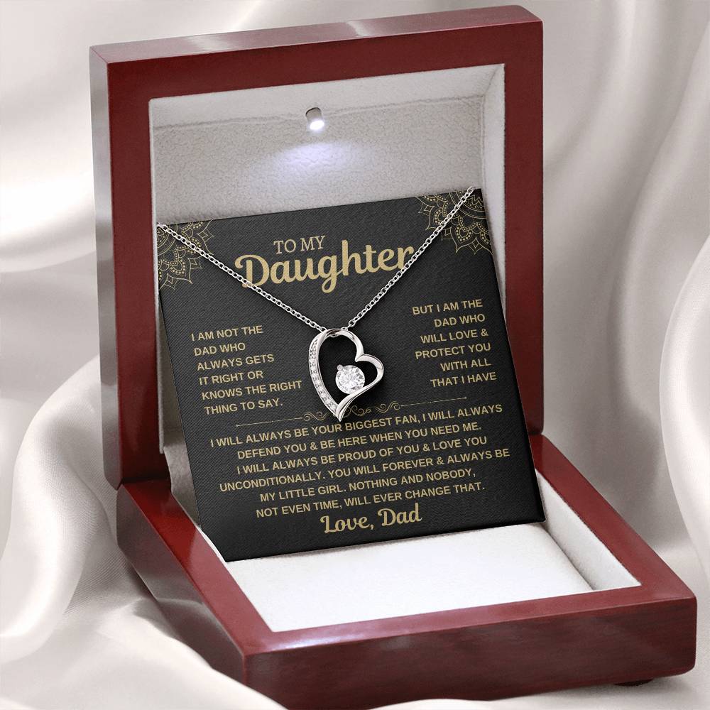 To My Daughter - Forever Love Necklace