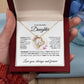 To My Beautiful Daughter, Forever Love Necklace