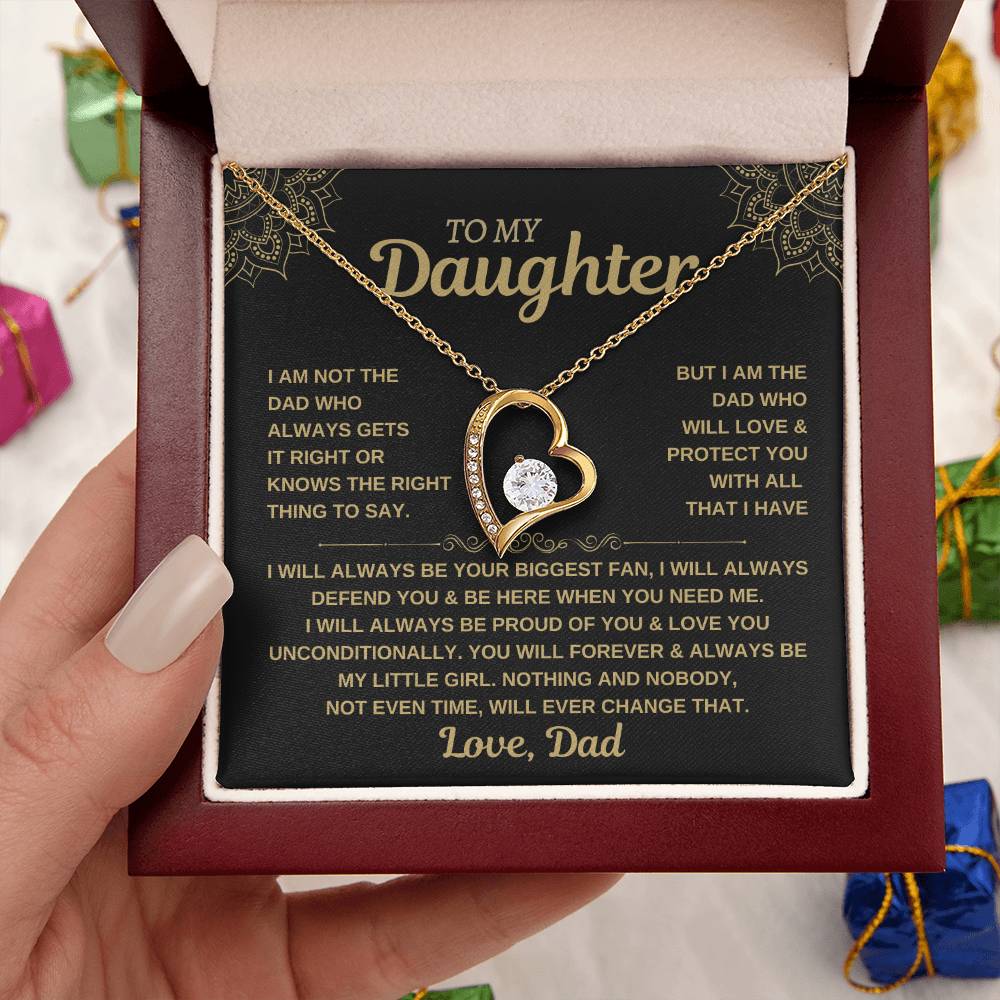 To My Daughter - Forever Love Necklace