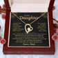 To My Daughter - Forever Love Necklace