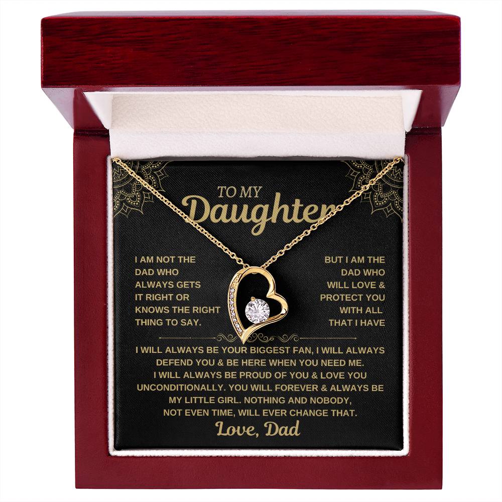 To My Daughter - Forever Love Necklace