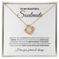 To My Beautiful Soulmate, Soulmate Gift, Love Knot Necklace
