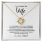 To My Smokin' Hot Wife, Love Knot Necklace, To my Wife