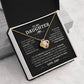 To My Daughter - Love, Dad -  Necklace with Love Knot