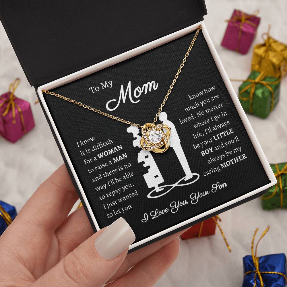 [Almost Sold Out] To My Mom - From Son - Love Knot Necklace