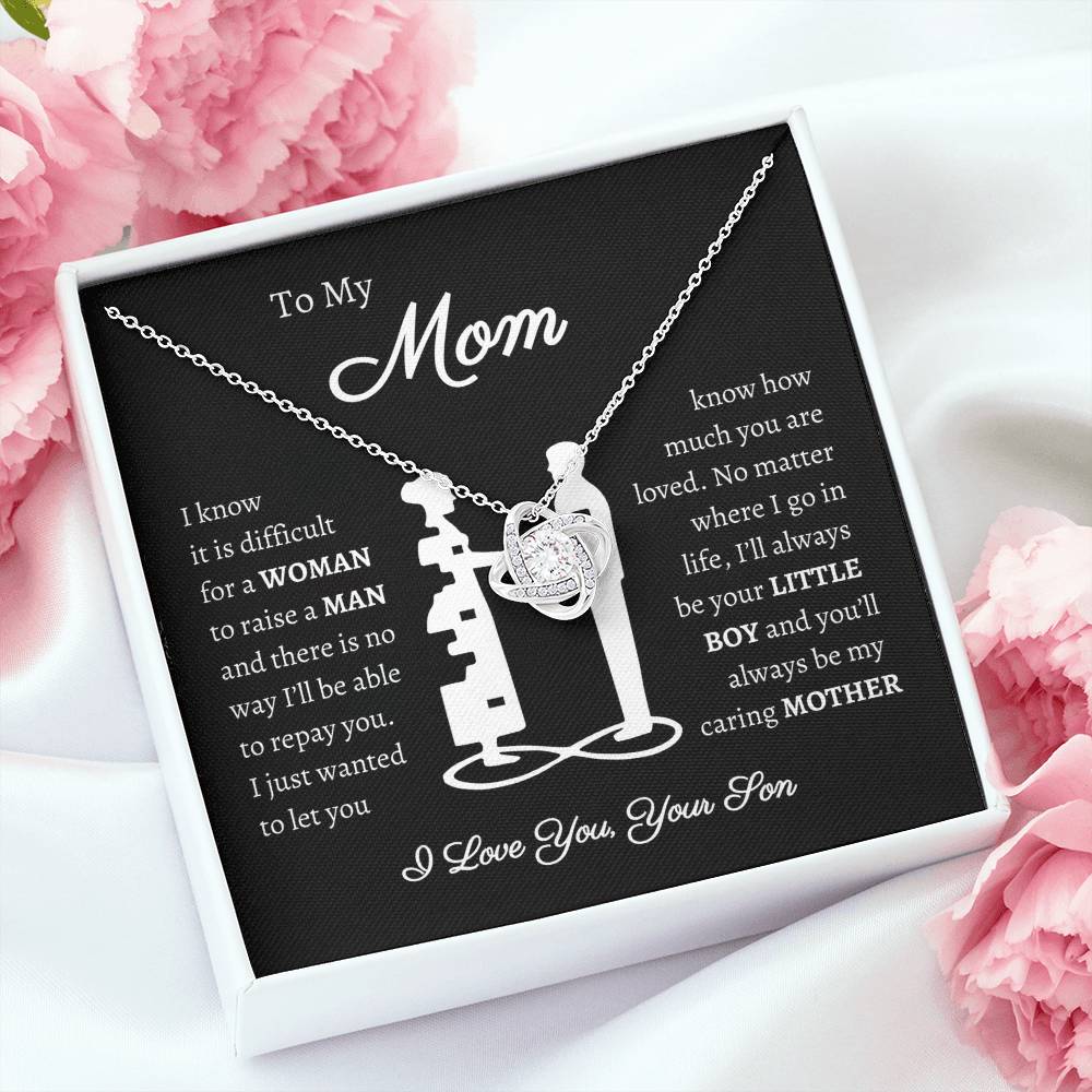 [Almost Sold Out] To My Mom - From Son - Love Knot Necklace