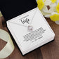 To My Smokin' Hot Wife, Love Knot Necklace, To my Wife