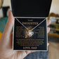 To My Daughter - Love Dad - Love Knot Necklace - Lion