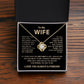 To My Wife - Meeting you was fate - Love Knot Necklace