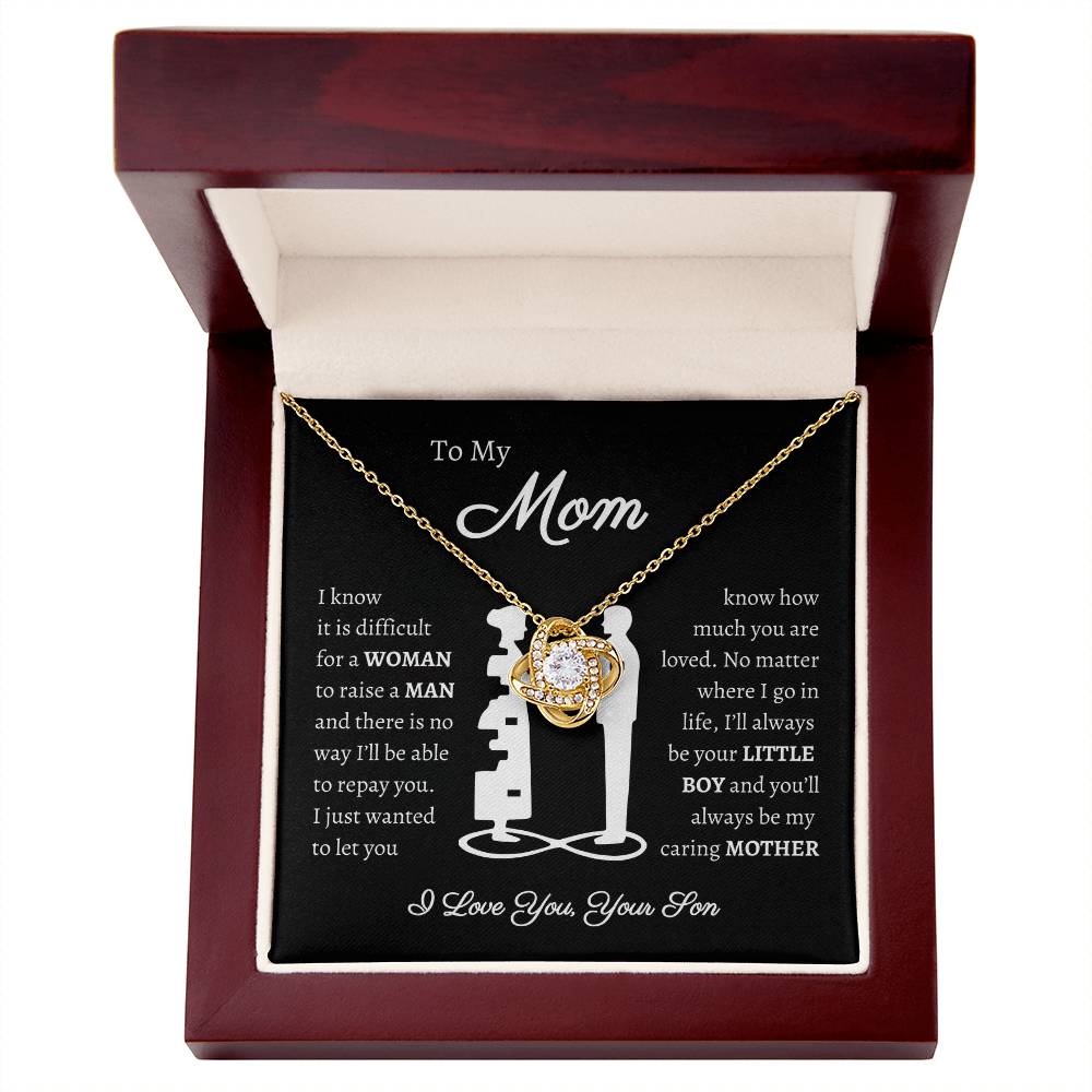 [Almost Sold Out] To My Mom - From Son - Love Knot Necklace