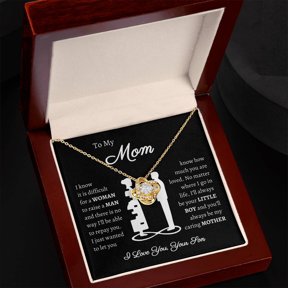 [Almost Sold Out] To My Mom - From Son - Love Knot Necklace