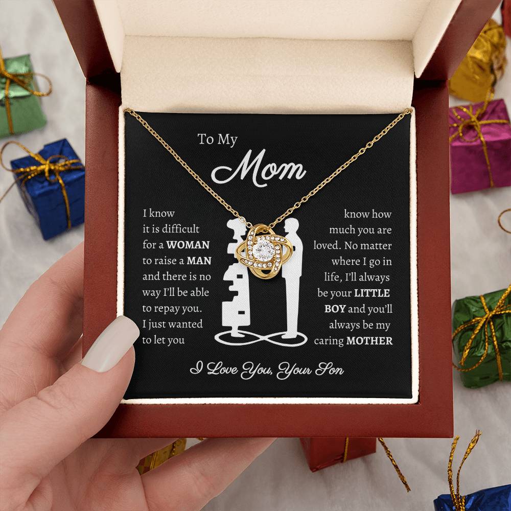 [Almost Sold Out] To My Mom - From Son - Love Knot Necklace