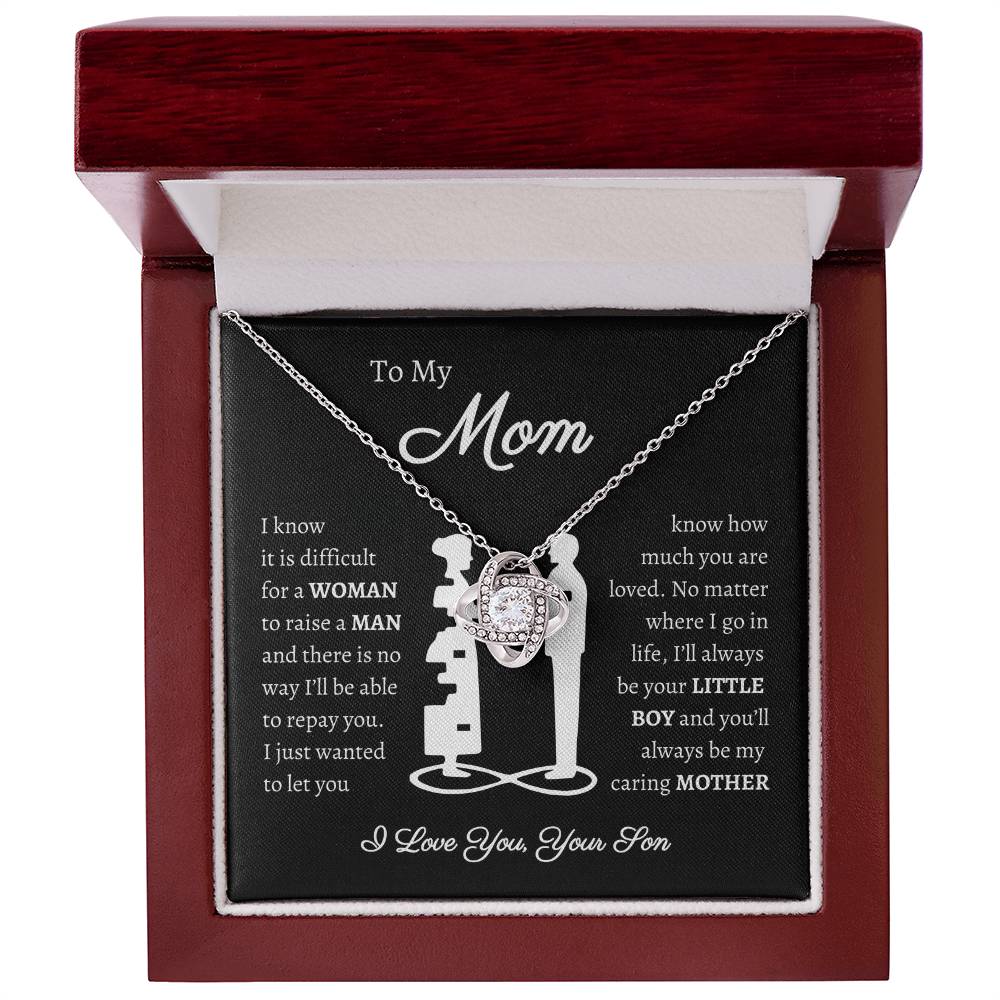 [Almost Sold Out] To My Mom - From Son - Love Knot Necklace