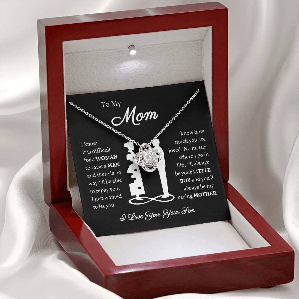 [Almost Sold Out] To My Mom - From Son - Love Knot Necklace