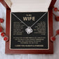 To My Wife - Meeting you was fate - Love Knot Necklace