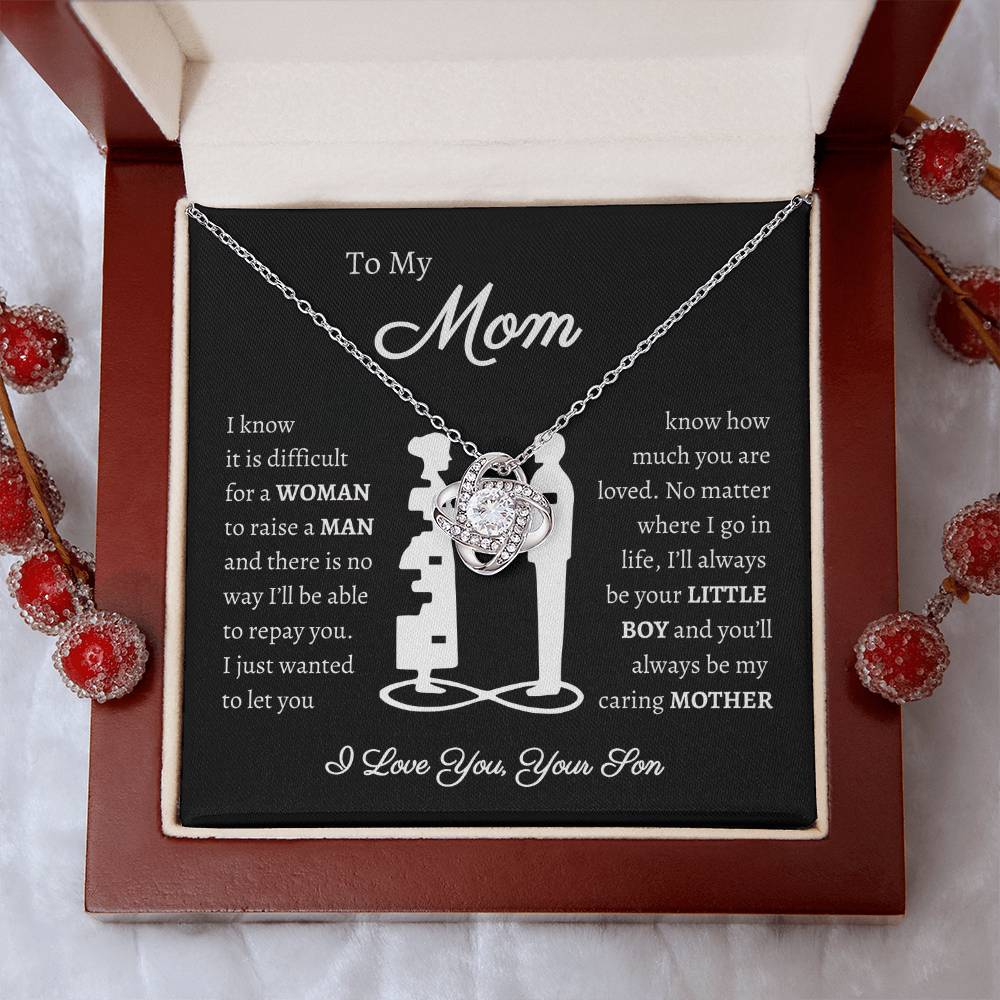 [Almost Sold Out] To My Mom - From Son - Love Knot Necklace