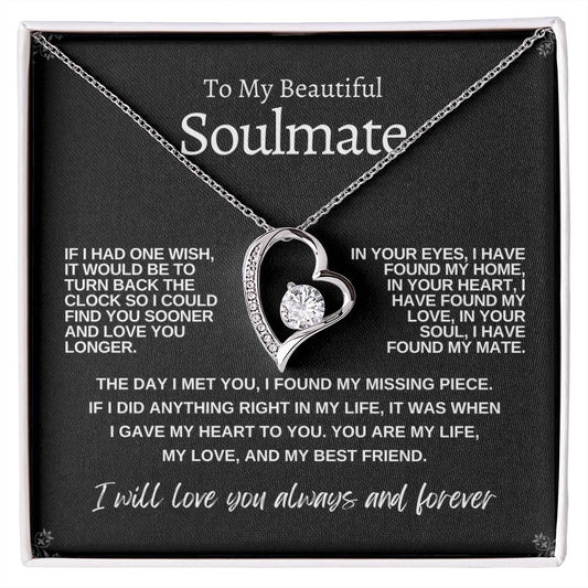 To My Beautiful Soulmate - Forever Love Neclace