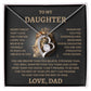 To My Daughter - Love Dad - Forever Love Necklace