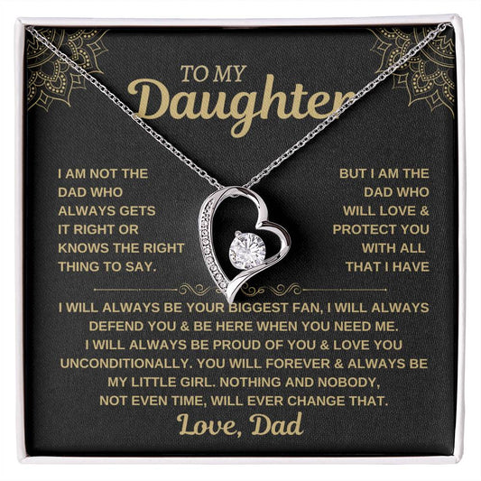 To My Daughter - Forever Love Necklace