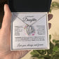 To My Beautiful Daughter, Forever Love Necklace