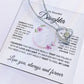 To My Beautiful Daughter, Forever Love Necklace
