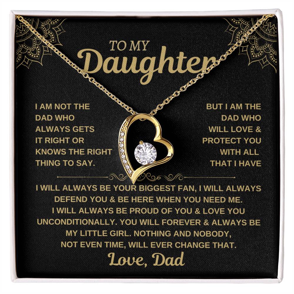 To My Daughter - Forever Love Necklace