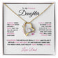 To My Precious Daughter, Love Dad - Forever Love Necklace