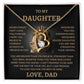 To My Daughter - Love Dad - Forever Love Necklace