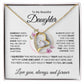 To My Beautiful Daughter, Forever Love Necklace