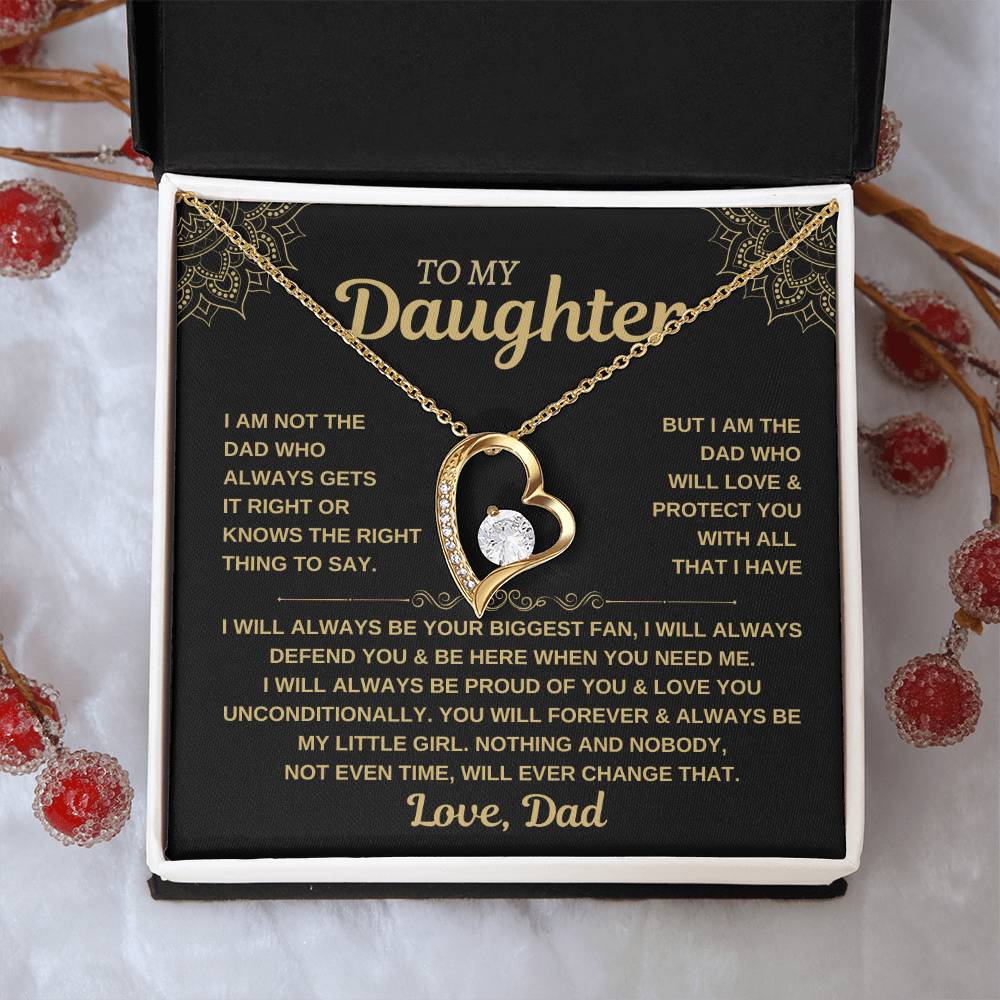 To My Daughter - Forever Love Necklace