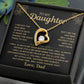 To My Daughter - Forever Love Necklace