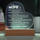 To My Wife - Acrylic Heart WF